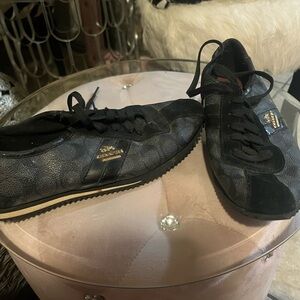 Coach Black Men's Signature Low-Top Sneakers